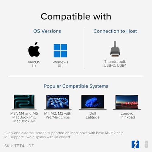 Plugable Thunderbolt 4 Dock TBT4-UDZ thumbnail 4