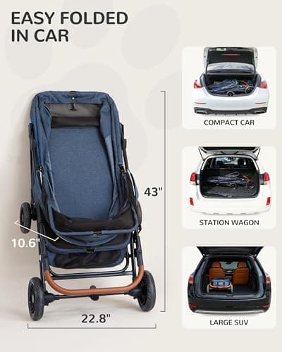 Ibiyaya Gentle Giant Heavy Duty Dog Stroller thumbnail 4