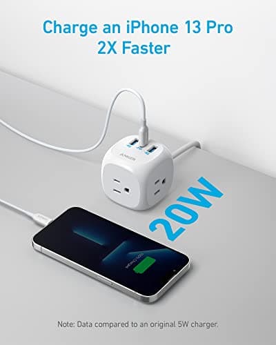 Anker 321 Power Strip (Flat Plug, 6 Outlets, 3 USB, 5ft) thumbnail 3