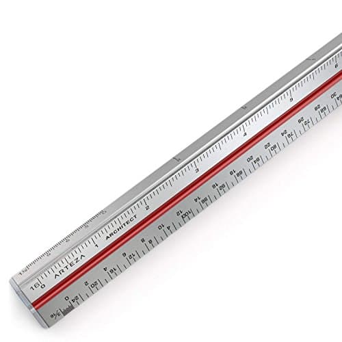 ARTEZA Architectural Scale Ruler, 12-Inch Triangular thumbnail 5