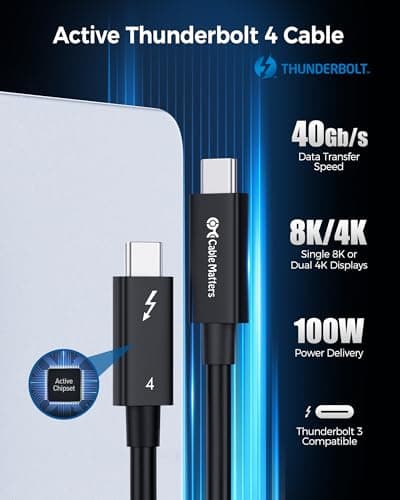 Cable Matters Thunderbolt 4 Active Cable (6.6ft) thumbnail 2