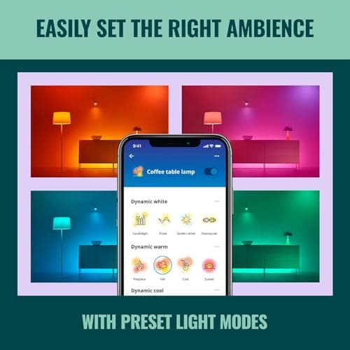 WiZ Connected Color A19 Smart Bulbs Matter Compatible (3-Pack) thumbnail 4