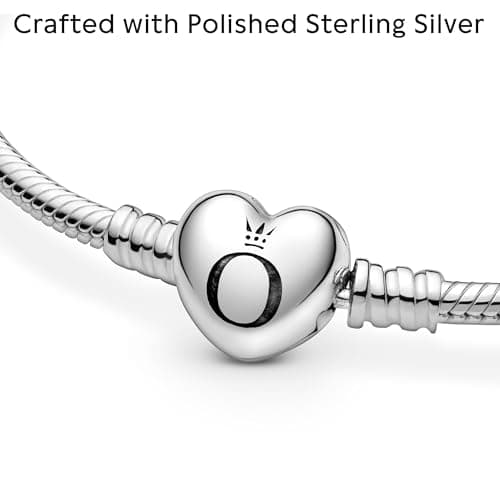 Pandora Moments Heart Clasp Snake Chain Bracelet thumbnail 4