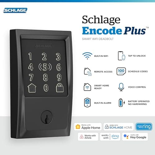 Schlage Encode Plus Smart WiFi Deadbolt thumbnail 2