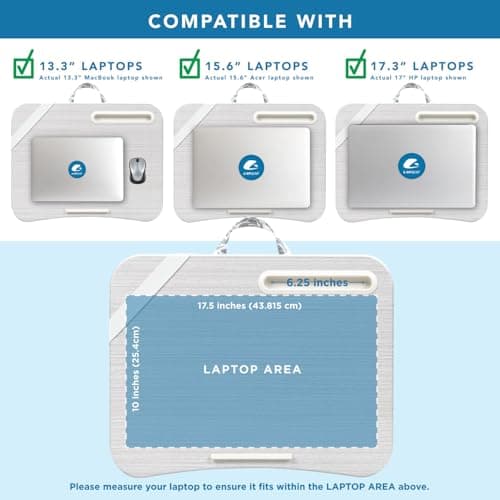 LapGear Designer Lap Desk with Phone Holder and Cushion thumbnail 3