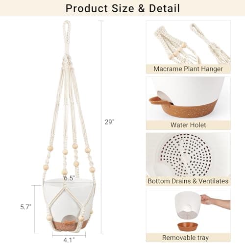 Mkono Self Watering Planter Pot thumbnail 2