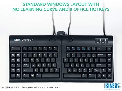Kinesis Freestyle2 Ergonomic Split Keyboard for PC thumbnail 3