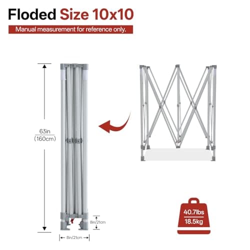 ABCCANOPY 10x10 Commercial Pop-Up Canopy thumbnail 4