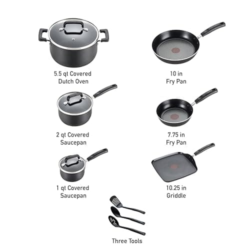 T-fal Signature Nonstick 12-Piece Cookware Set thumbnail 2