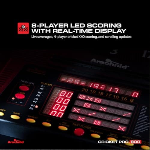 Arachnid Cricket Pro 800 Electronic Dartboard thumbnail 5