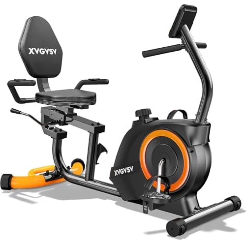Recumbent Exercise Bike for Home Use, Quiet Recumbent Stationary Bikes for Adults & Seniors