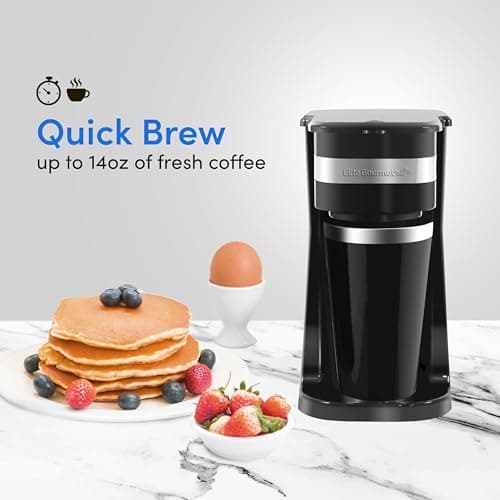 Elite Gourmet EHC111A Personal Single-Serve Compact Coffee Maker thumbnail 3