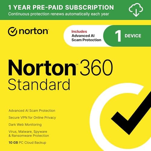 Norton 360 Standard (1 Device, 1 Year) - image 1