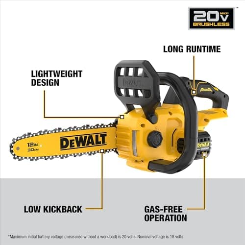 DeWalt DCCS620B 20V MAX XR Compact Chainsaw thumbnail 3