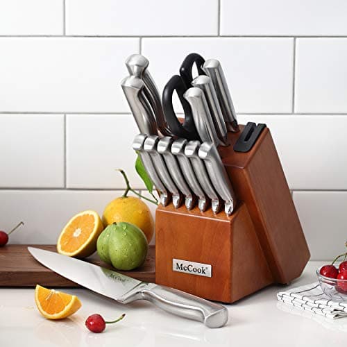 McCook MC29 15-Piece German Stainless Steel Knife Block Set thumbnail 5