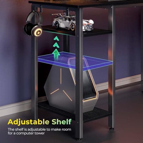 SEVEN WARRIOR L-Shaped Gaming Desk (50.4 inch) thumbnail 5