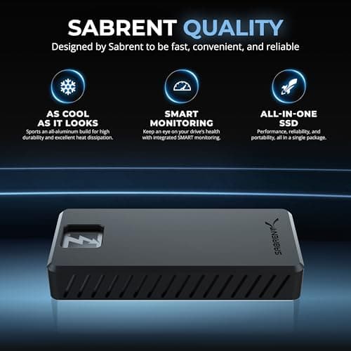 SABRENT Rocket XTRM 5 2TB Thunderbolt 5 Portable SSD thumbnail 5