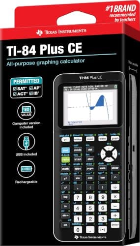 Texas Instruments TI-84 Plus CE Graphing Calculator thumbnail 5