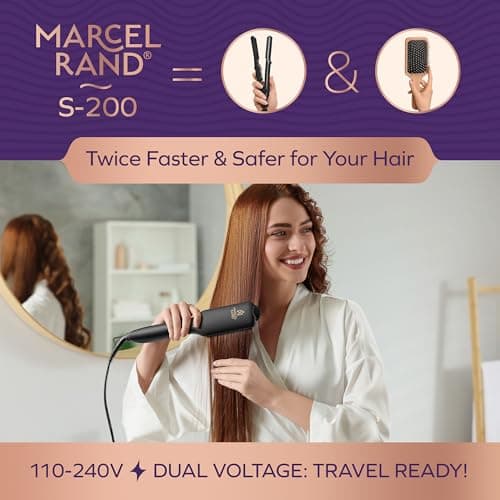 Professional Dual Voltage Hair Straightener Brush with 16 Temps thumbnail 2