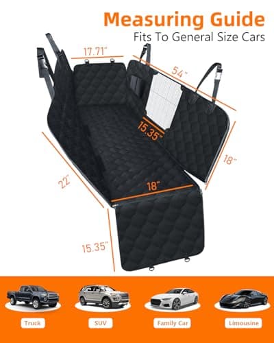 PETICON Dog Car Seat Cover with Mesh Window thumbnail 5