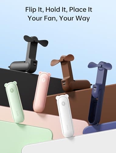 JISULIFE Handheld Misting Fan with Power Bank thumbnail 4