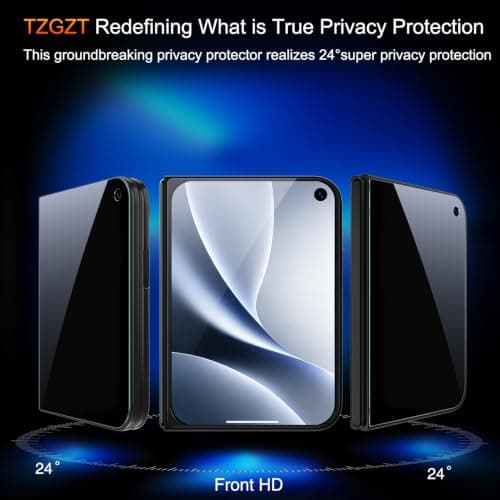 TZGZT 3 Pack Privacy Screen Protectors for iPhone Duo thumbnail 3