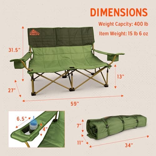 Kelty Low Loveseat Double Camping Chair thumbnail 3