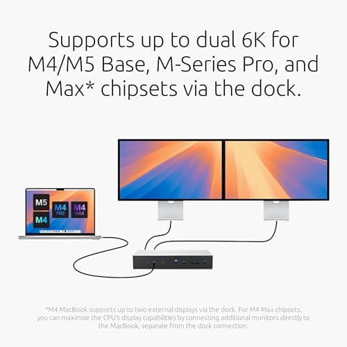 Kensington SD5000T5 Thunderbolt 5 Docking Station (K35201NA) Silver thumbnail 2