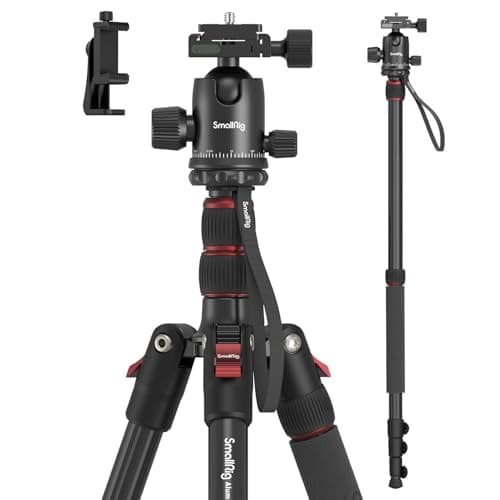 SmallRig Camera Tripod, 71" Foldable Aluminum Tripod/Monopod