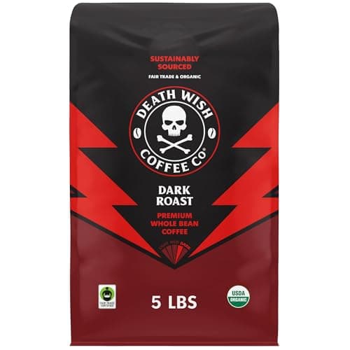 Death Wish Coffee Whole Bean Dark Roast, 16 oz - image 1