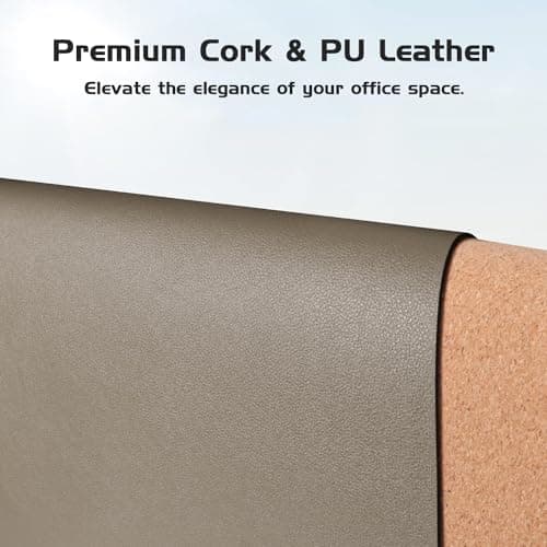 Aothia Dual-Sided Leather & Cork Desk Mat thumbnail 3
