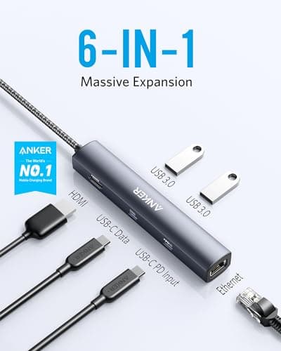 Anker 541 USB-C Hub for iPad (6-in-1) thumbnail 2
