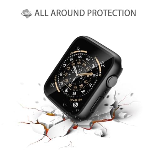 Misxi 2-Pack Case with Screen Protector for 46mm Apple Watch Series 12 thumbnail 4