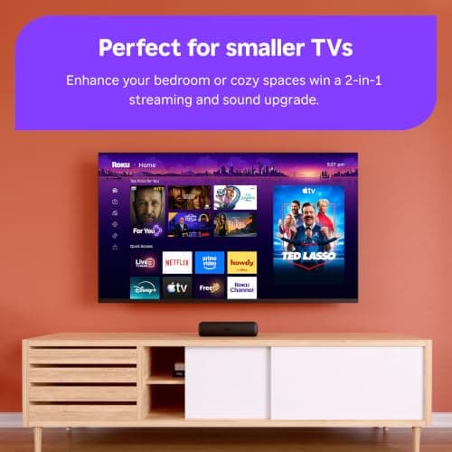 Roku Streambar SE, 4K Soundbar with Built-in Streaming Device, Compact TV Speakers thumbnail 5