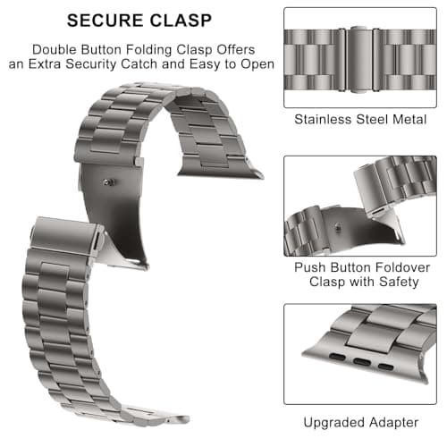 HITZEE Stainless Steel Metal Strap for Apple Watch thumbnail 4