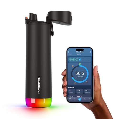 HidrateSpark PRO Smart Water Bottle (21 oz, Stainless Steel) - image 1