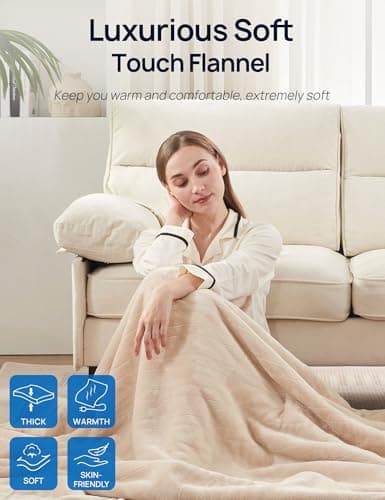 Westinghouse Heated Throw Blanket with Foot Pocket thumbnail 4