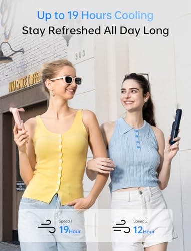 JISULIFE Handheld Misting Fan with Power Bank thumbnail 3