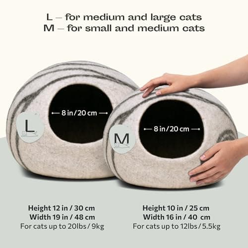 MEOWFIA Premium Felt Cat Cave Bed thumbnail 2