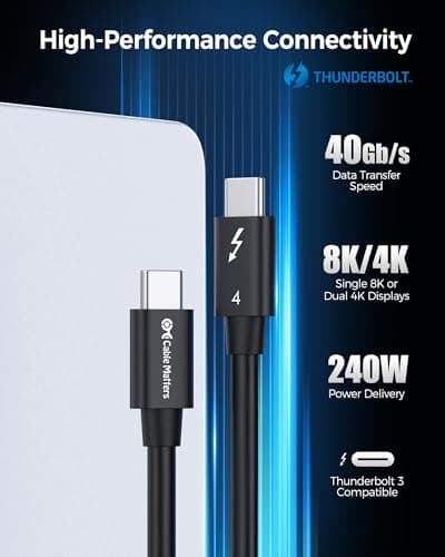 Cable Matters Thunderbolt 4 Cable (3.3ft) thumbnail 2