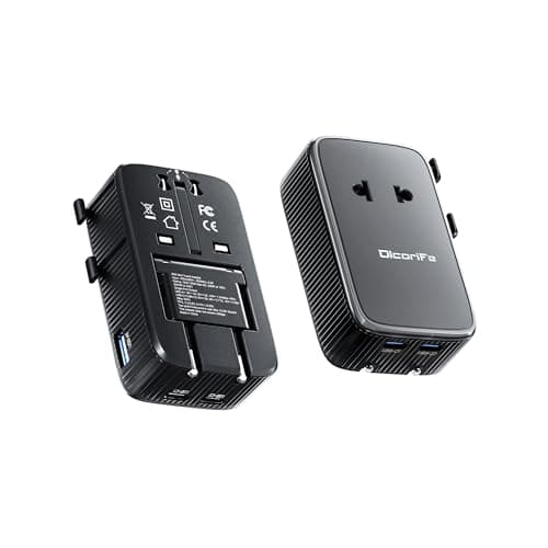 Olcorife PD25W Mini Travel Adapter, Universal Power Adapter with 2 USB