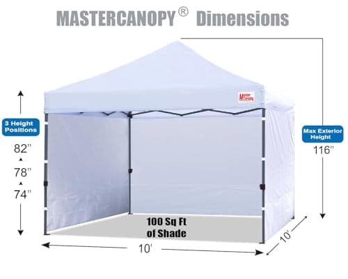 MASTERCANOPY Heavy Duty Pop-Up Canopy 10x10 thumbnail 3