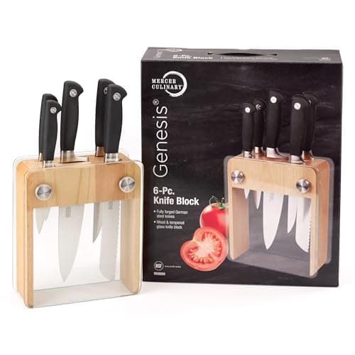 Mercer Culinary Genesis 6-Piece Forged Knife Block Set thumbnail 4
