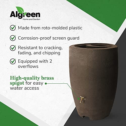 Algreen 81001 Cascata 65-Gallon Rain Barrel thumbnail 4