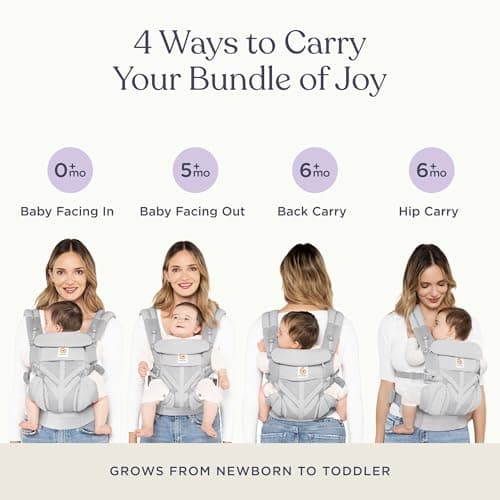 Ergobaby Omni 360 All-Position Baby Carrier Cool Air Mesh thumbnail 5