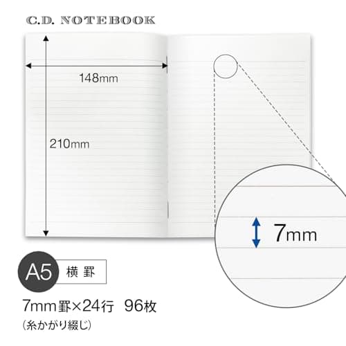 Apica Premium C.D. Notebook - A5-7 mm Rule - 96 Sheets thumbnail 3