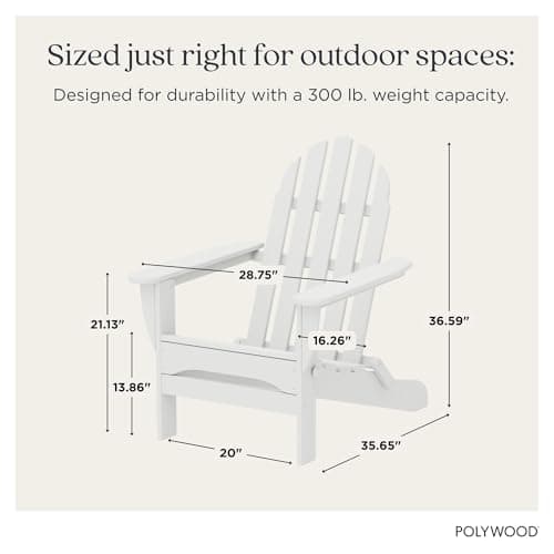 POLYWOOD Classic Folding Adirondack Chair thumbnail 2