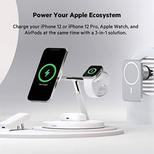 Belkin BoostCharge Pro 3-in-1 MagSafe Wireless Charger thumbnail 4