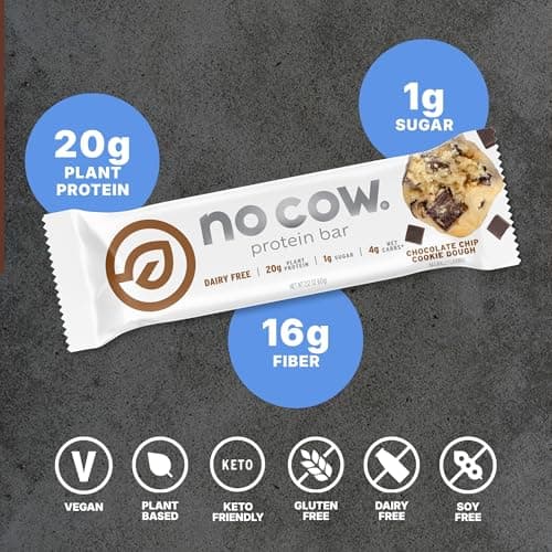No Cow Protein Bars, Vegan Variety Pack (12-Pack) thumbnail 3