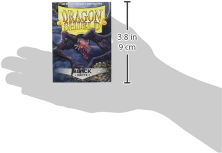 Dragon Shield Matte Standard Sleeves (Black, 100ct) thumbnail 3